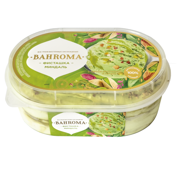 "BAHROMA" пломбир фисташка с миндалем